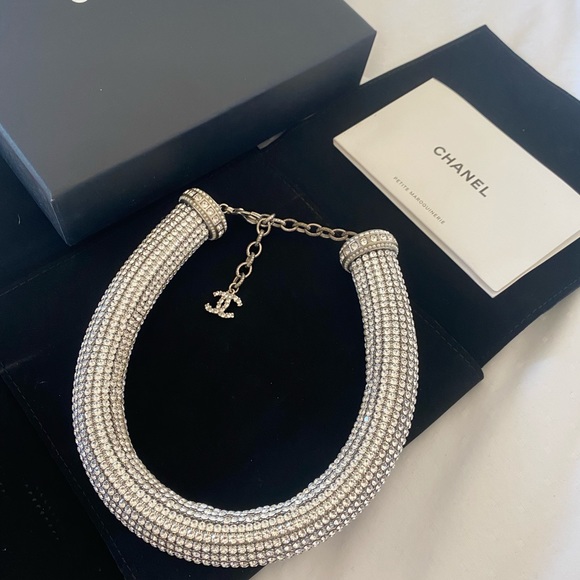 Chanel Crystal CC Necklace/ Chocker Limited - Picture 6 of 11